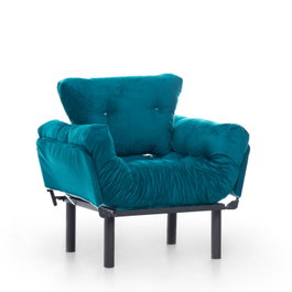 Atelier Del Sofa Nitta Single - Verde petróleo